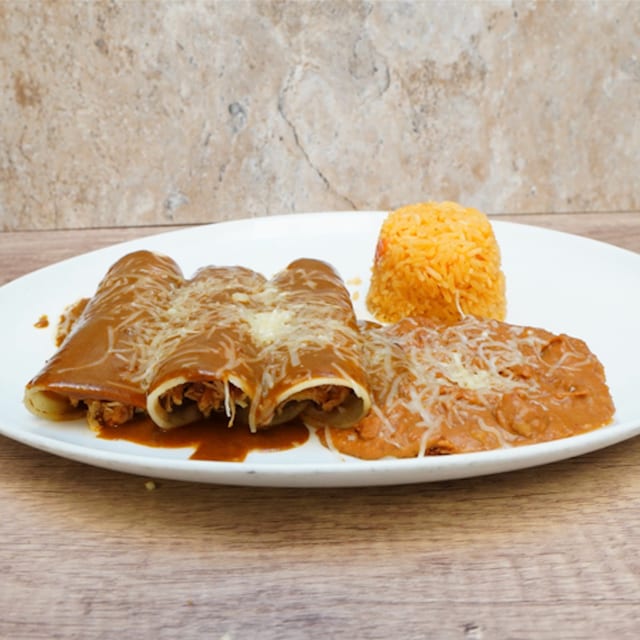 Mole Enchiladas.