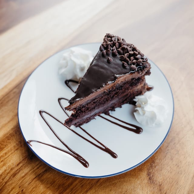 Double Fudge Chocolate Cake.