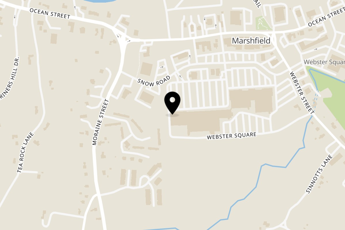 Map showing the location of Don Bravo Mexican Grill Marshfield on 30 Webster Square in Marshfield